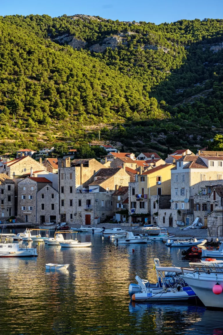 Early morning in Komiza, Croatia