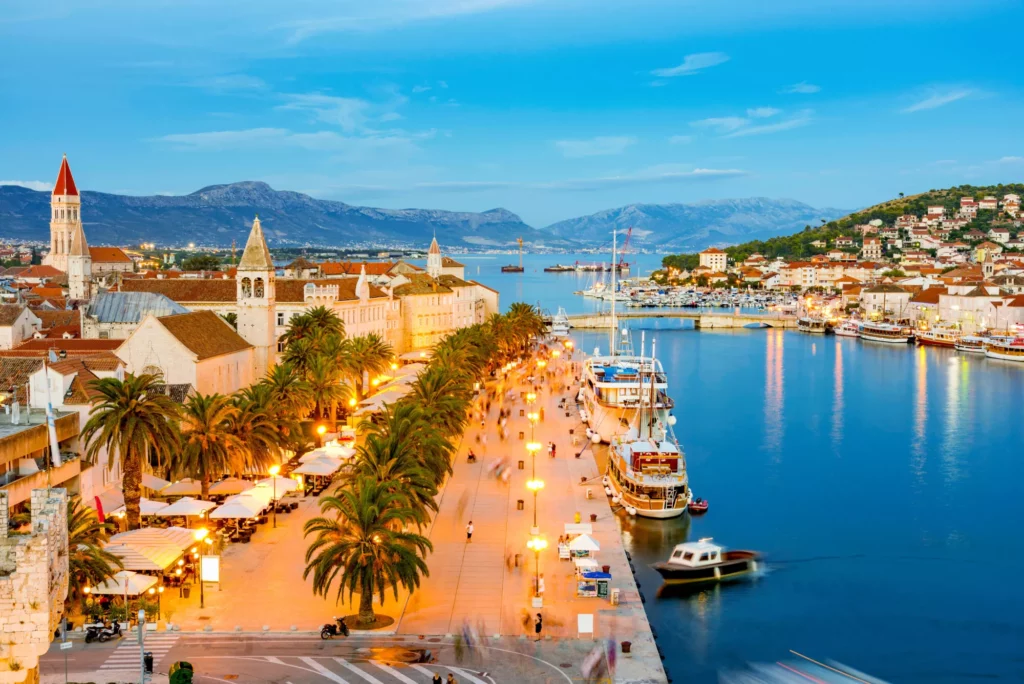 Evening view of trogir stockpack adobe stock Evening view of Trogir