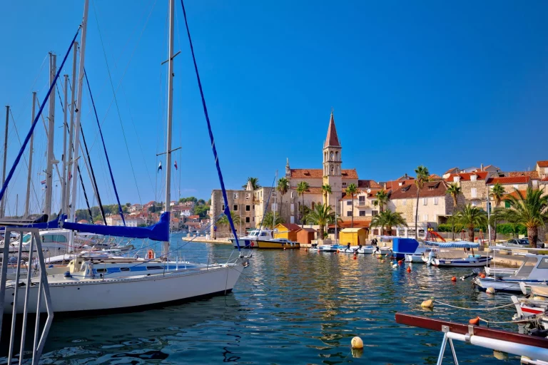 Town of Milna waterfront and marina